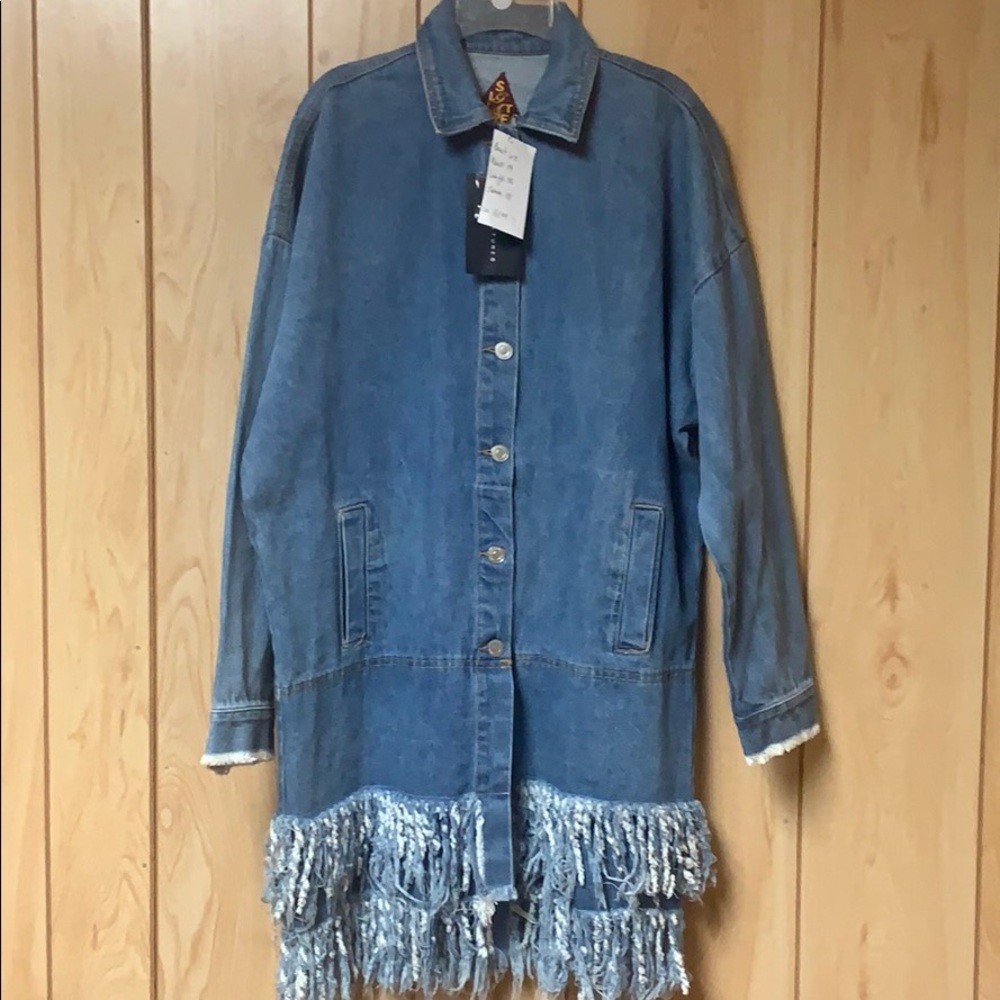 Vintage Jean Jacket with patch backing